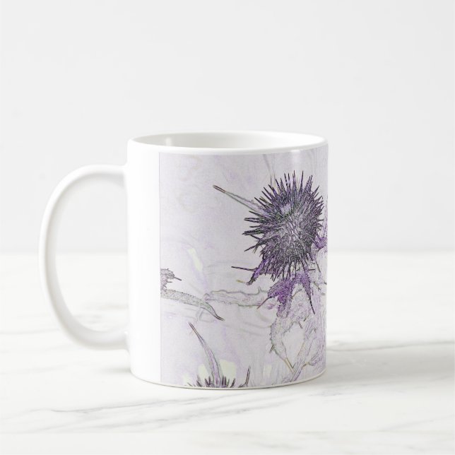 De Café Cardo roxo ... caneca (Esquerda)