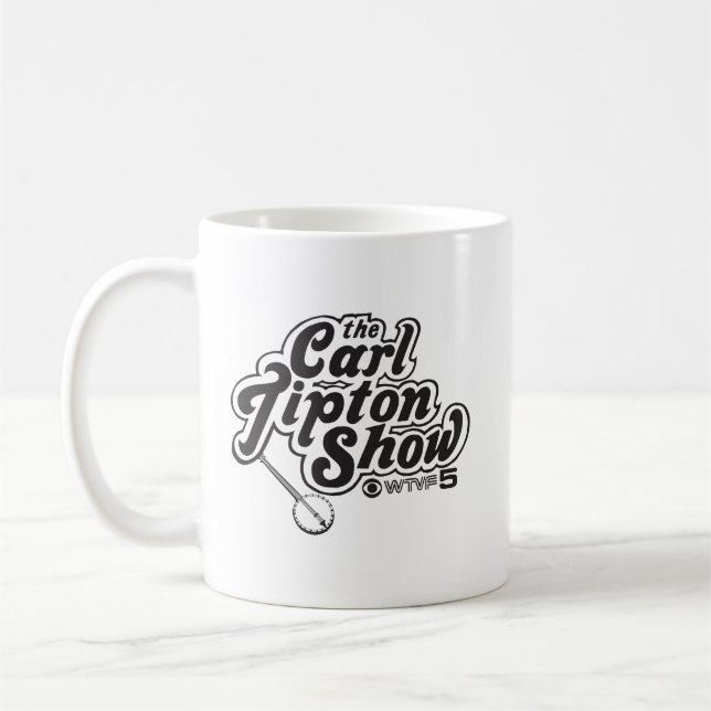 De Café Carl Tipton Mostra Caneca Cerâmica (Esquerda)