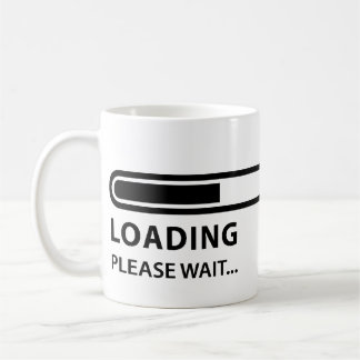 De Café Carregando por favor espere, progrida caneca do