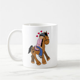 De Café Cavaleiro Appy com Camisa Rosa - Caneca