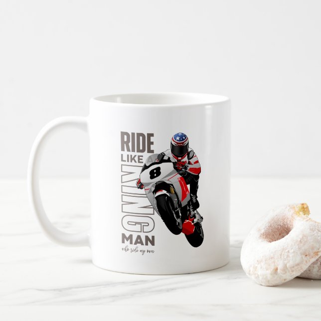 De Café Cavalgue Como um Rei | 11# Caneca Clássica (Com Donut)