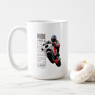 De Café Cavalgue Como uma Rainha Caneca Clássica 15#