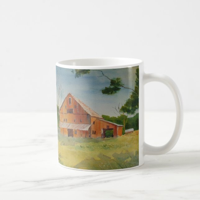 De Café Celeiro do verão e caneca do trajeto da vaca (Direita)