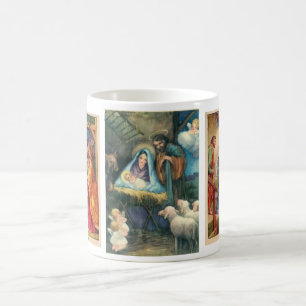 De Café Cenas do Natal do comedoiro da caneca
