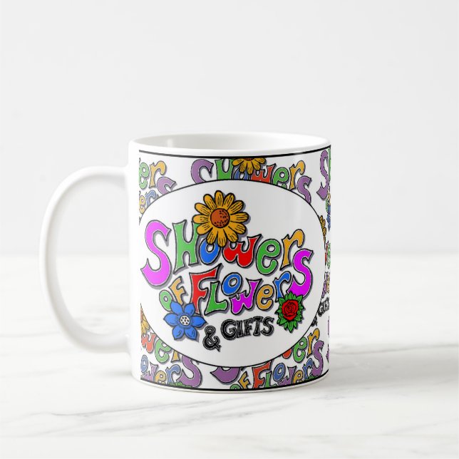 De Café Chá da caneca das flores (Esquerda)