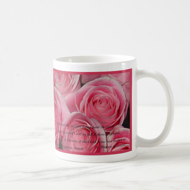De Café Chá dos rosas, St.Therese, caneca (Direita)