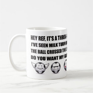 De Café Chanter do futebol/futebol, caneca do presente do