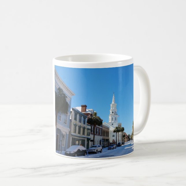 De Café Charleston na caneca da neve (Frente Esquerda)