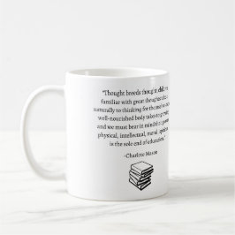 De Café Charlotte Mason cita caneca "Pensamento"