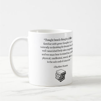 De Café Charlotte Mason cita caneca "Pensamento"