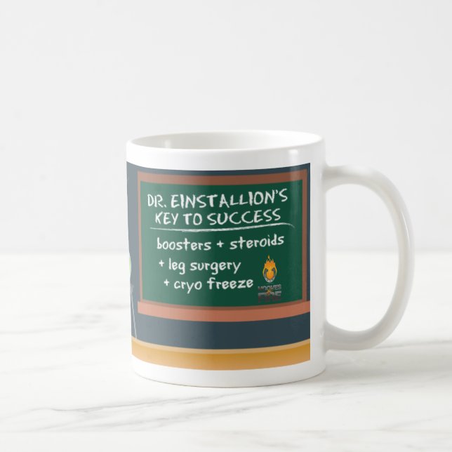 De Café Chave do Dr. Einstallion à caneca do sucesso (Direita)