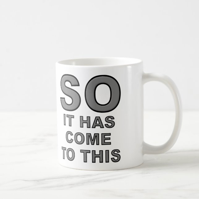 De Café Chegou a Este Caneca Divertida (Direita)