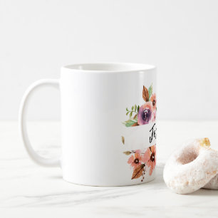 De Café Chic Watercolor - caneca floral