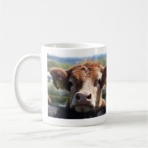 Chin acima, caneca da vaca