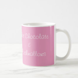 De Café Chocolate quente e caneca dos Marshmallows