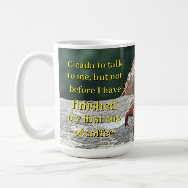 De Café Cicada 15oz. Caneca (Esquerda)