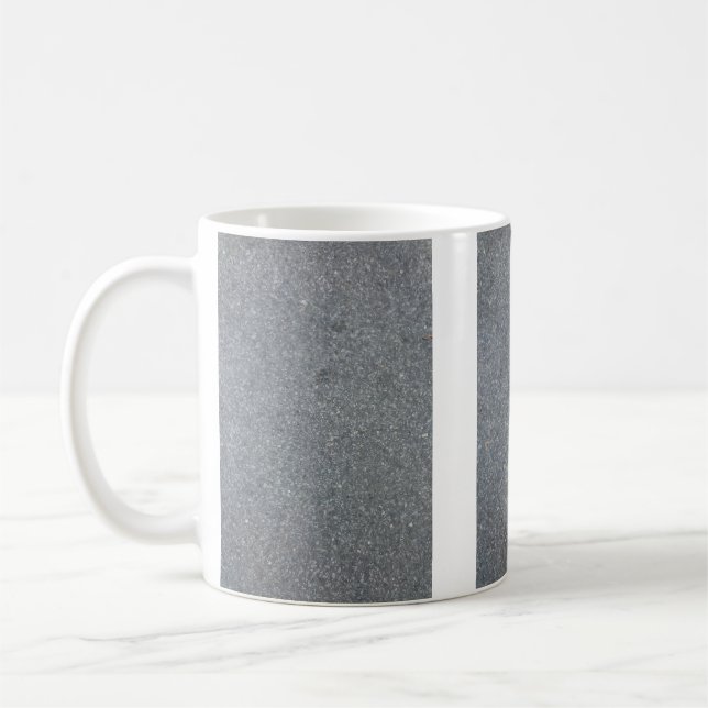 De Café Cinza e caneca branca esmaltada (Esquerda)