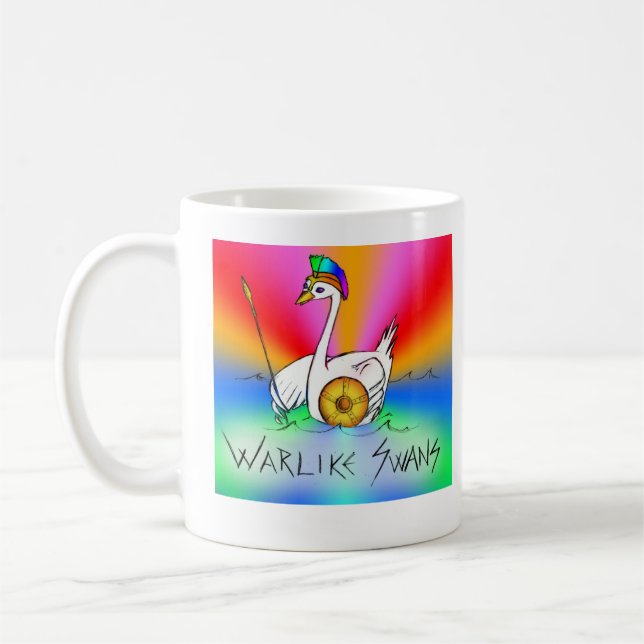 De Café Cisnes Belicosos; O Caneca Épico (Esquerda)