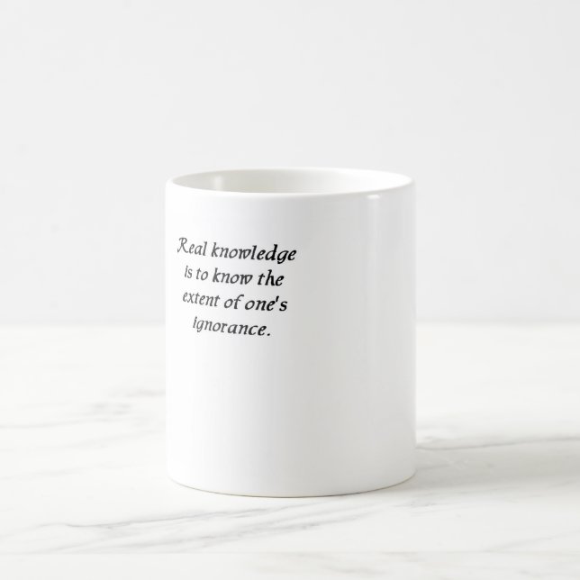 De Café Citação confusa 13 - caneca do conhecimento (Centro)