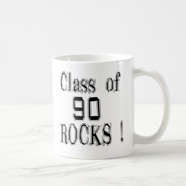 De Café Classe 'de 90 rochas! Caneca (Direita)