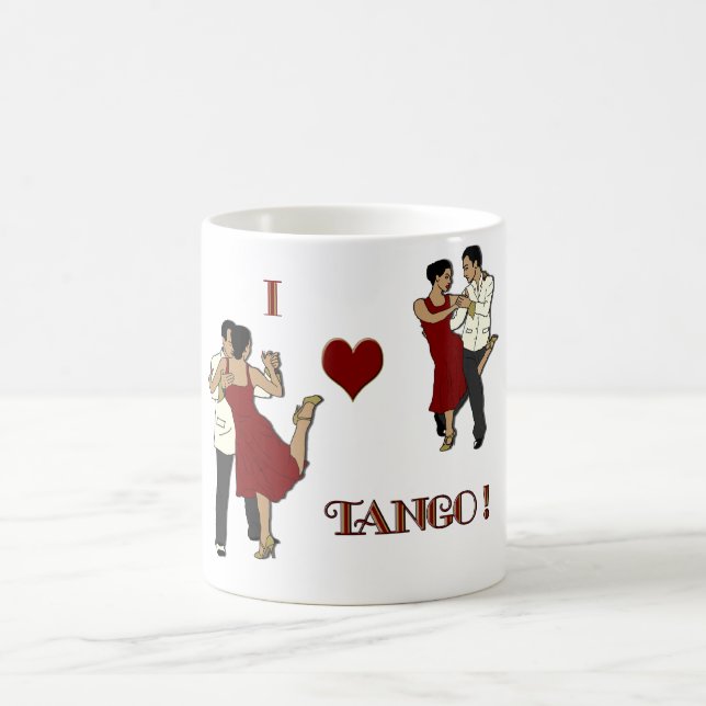 De Café clássico da caneca mim tango do coração (Centro)
