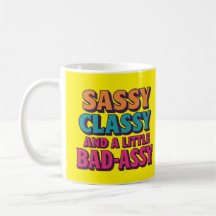 De Café Clássico Sassy e uma pequena caneca mal-assada