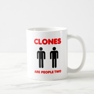 De Café Clones São Pessoas Caneca Divertida Dois