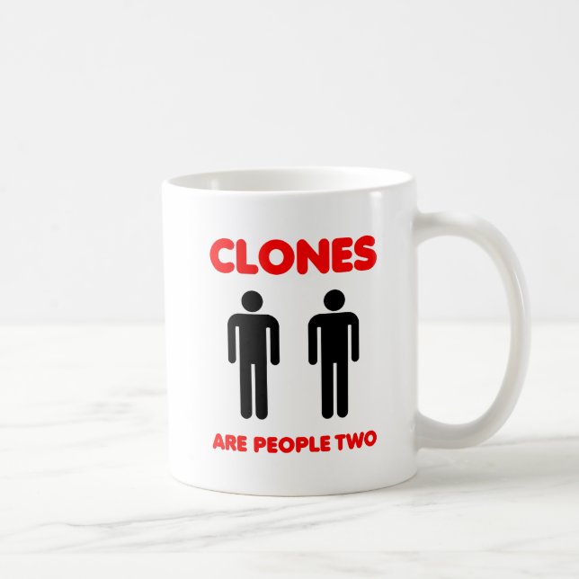De Café Clones São Pessoas Caneca Divertida Dois (Direita)