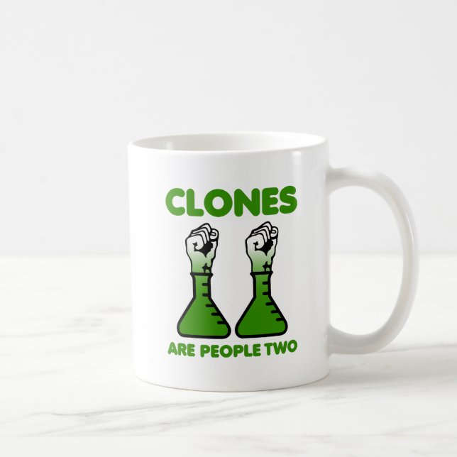 De Café Clones São Pessoas Caneca Divertida Dois (Direita)