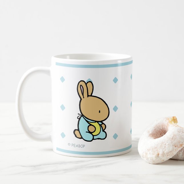 De Café Coelho doce, caneca clássica com teste padrão do (Com Donut)