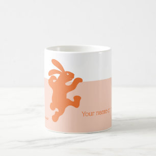De Café Coelho Laranja Alaranjado! Caneca