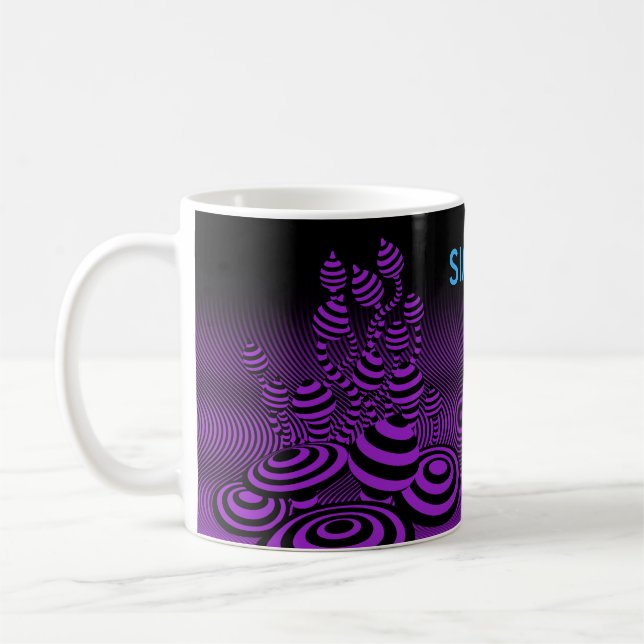 De Café Coffee caneca púrpura Mágica. (Esquerda)