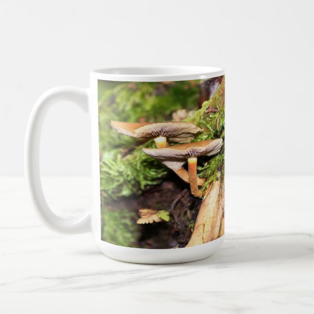 De Café Cogumelos do quintal - 15 oz. Caneca (Esquerda)