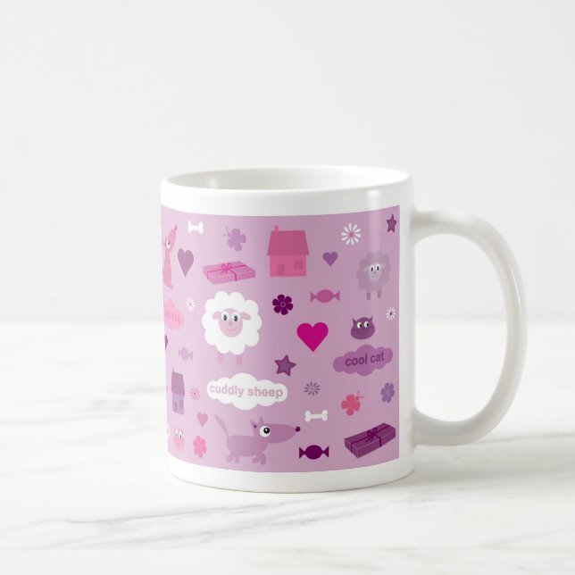 De Café Coisas bonitos para a caneca das meninas (Direita)