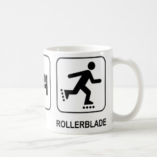 De Café Coma a caneca do Rollerblade do sono