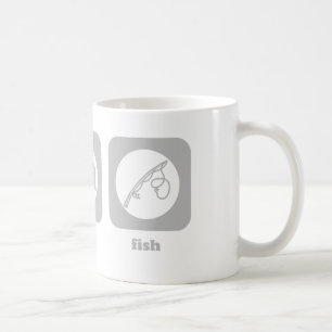 De Café Coma. Sono. Peixes. Caneca