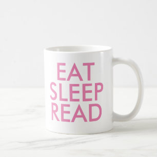 De Café Comer Suspensão Ler caneca   Cute Book Lover Mug