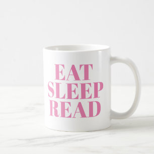 De Café Comer Suspensão Ler caneca   Cute Book Lover Mug