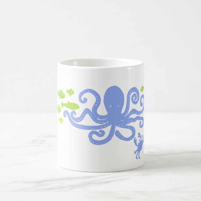 De Café COMO o polvo do azul da caneca (Centro)
