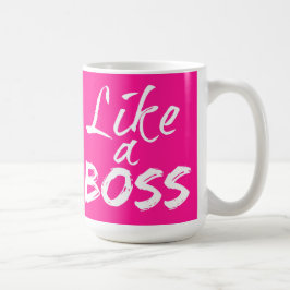 De Café Como uma caneca do chefe - rosa
