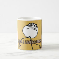 Como uma caneca do oficial do libertário