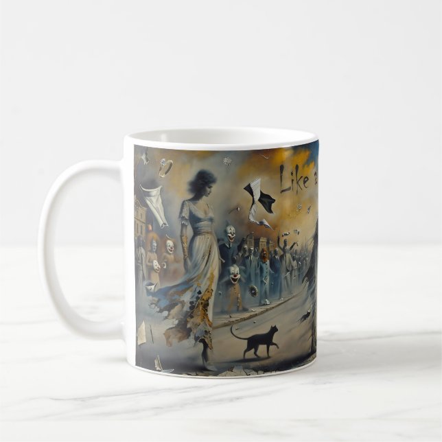 De Café Como uma Pedra que Rola Caneca Sonho Ventoso (Esquerda)