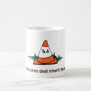 De Café cones, engraçados, cone do tráfego, caneca