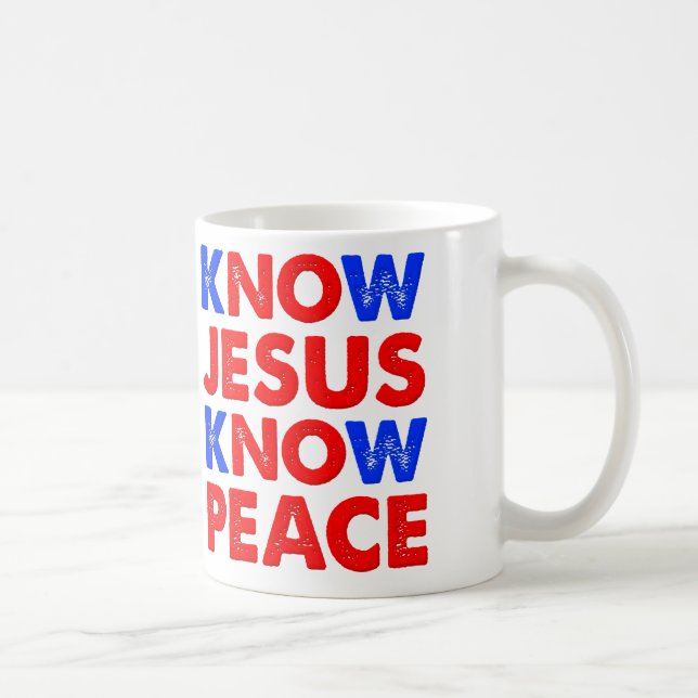 De Café Conheça Jesus Conheça a Paz Caneca Cristã (Direita)