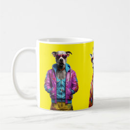 De Café Cool Crew – Caneca Amarela do Animal Squad Colour-