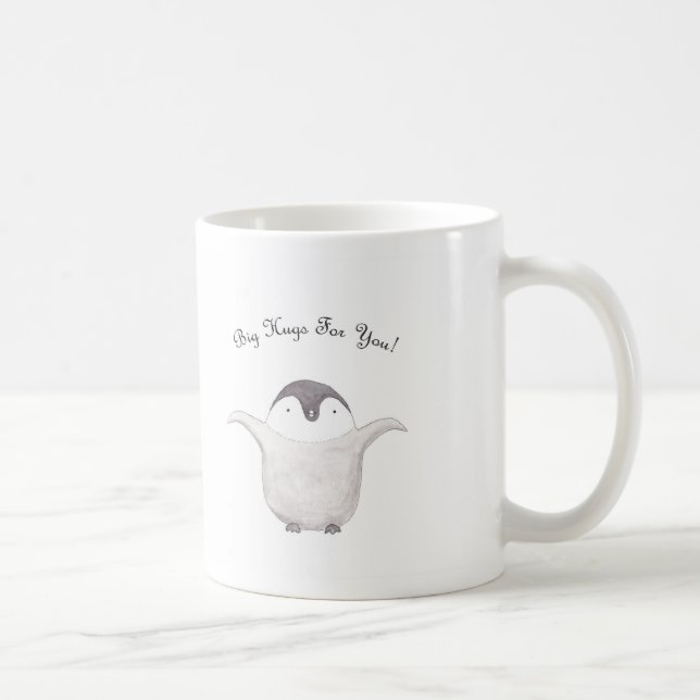 De Café Copo bonito da caneca do abraço do pinguim (Direita)