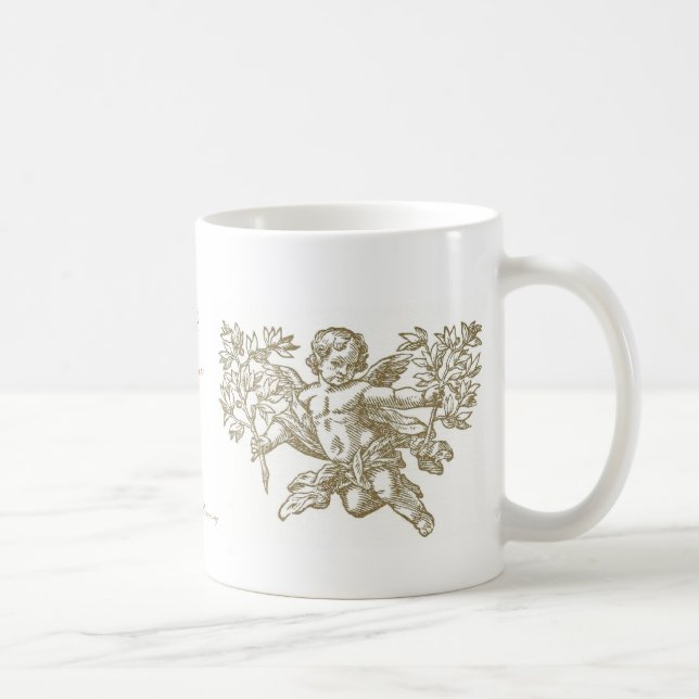 De Café Copo da caneca do "querubim" do anjo - ilumine (Direita)