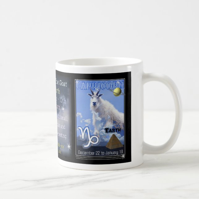 De Café Copo ou caneca do zodíaco do Capricórnio (Direita)
