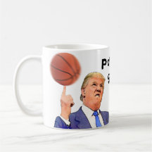 Copo político do basquetebol da caneca | da sátira