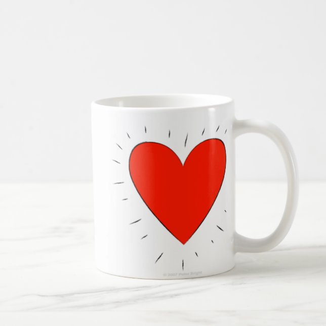 De Café Coração Loving - caneca (Direita)